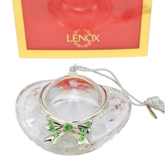 Lenox Crystal Milliner’s Hat Christmas Ornament - Picture 2 of 6